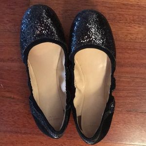 Kenneth Cole Flat black glitter shoes size 11B